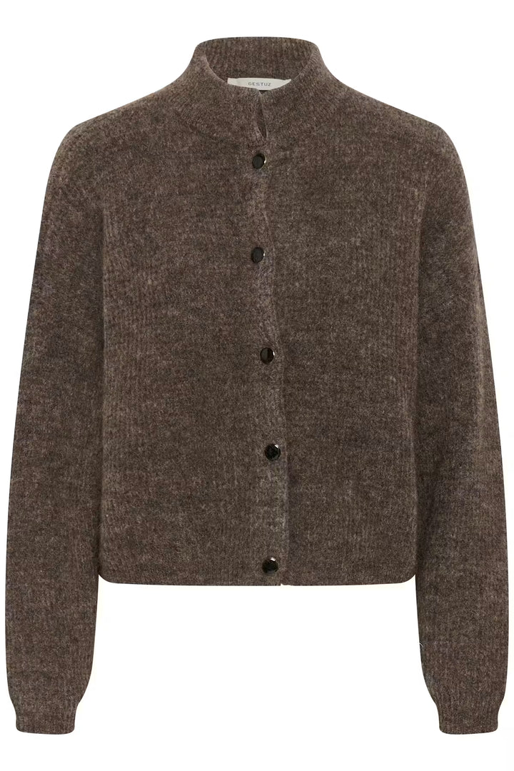 Alphagz Short Cardigan Noos - Chestnut Melange