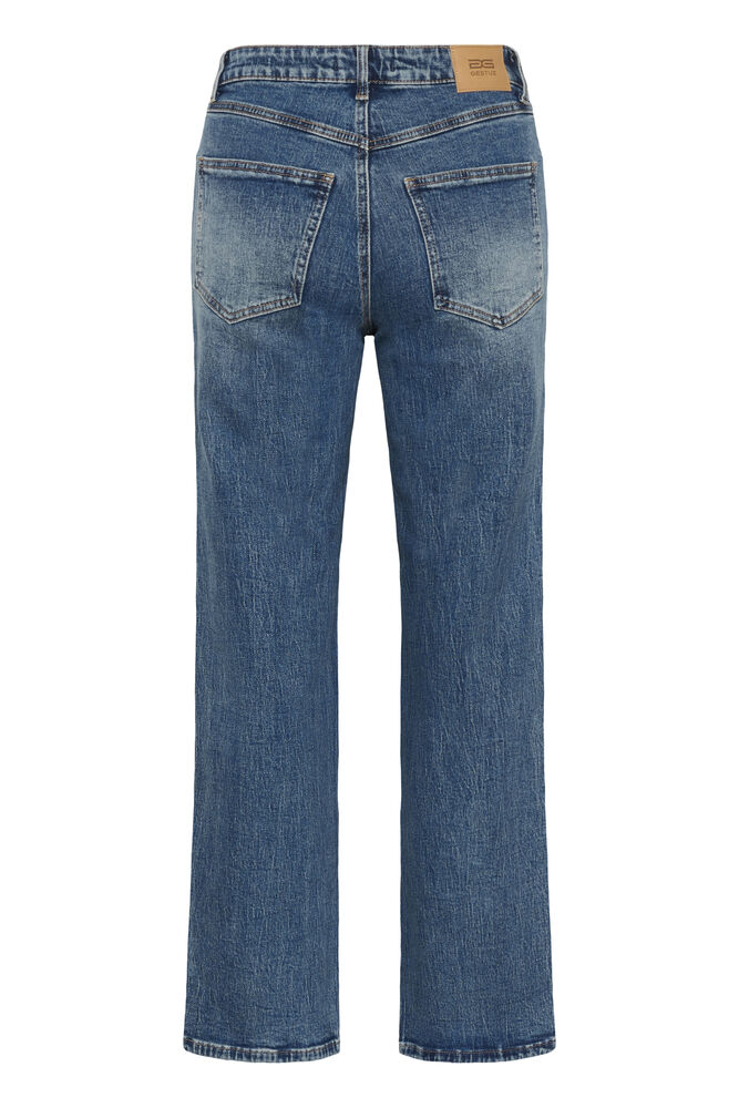 GZjade HW straight jeans NOOS - Washed mid blue