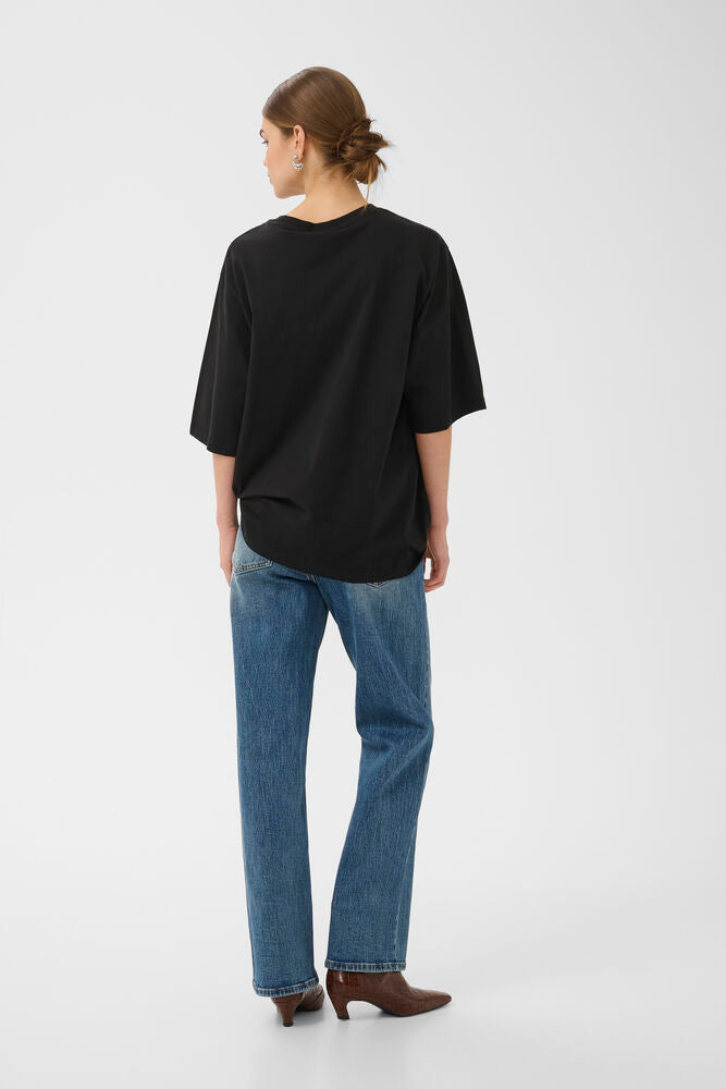 GZjade HW straight jeans NOOS - Washed mid blue
