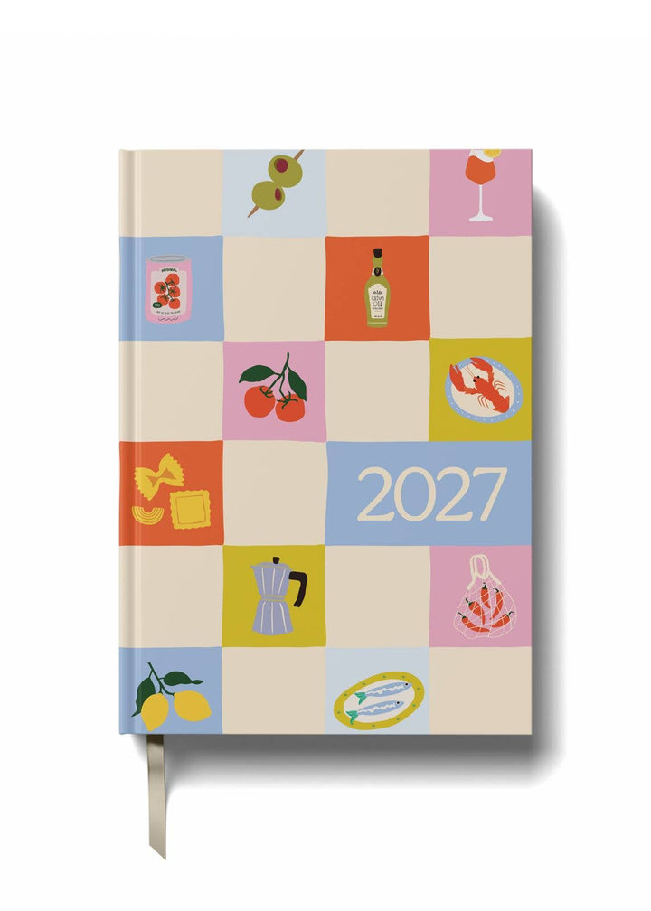 2027 A5 Diary - Week-to-View - Buon Appetito Check
