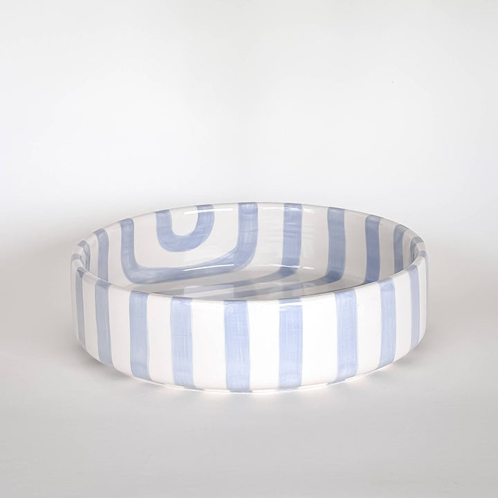 Stripes bolle - stor - morning azzurro