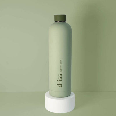 Insulated Stainless Steel Water Bottle - Sage + Olive 1L