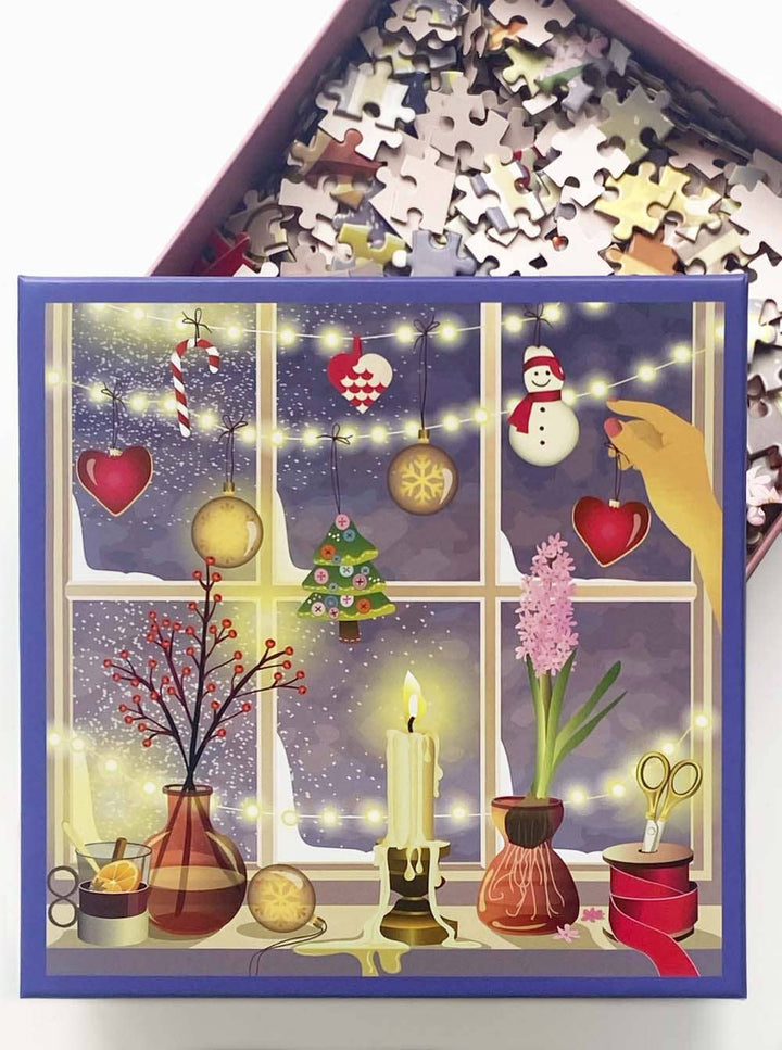 CHRISTMAS WINDOW - Puslespill med 500 brikker