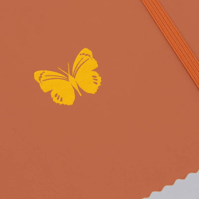 Dot Grid Journal - Butterfly - Burnt Orange