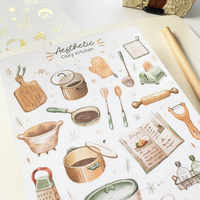 Aesthetic Cozy Kitchen | Klistremerker