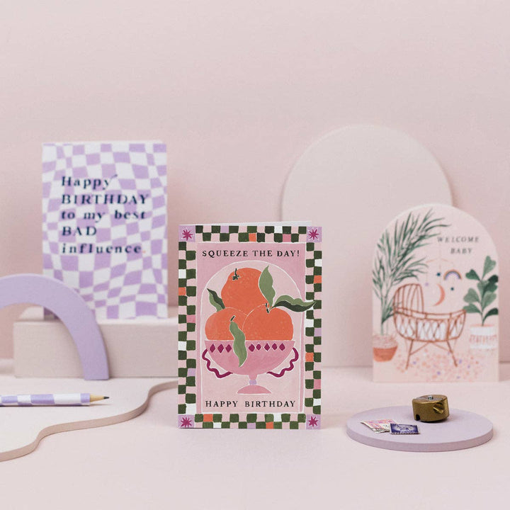 Squeeze The Day - Bursdagskort