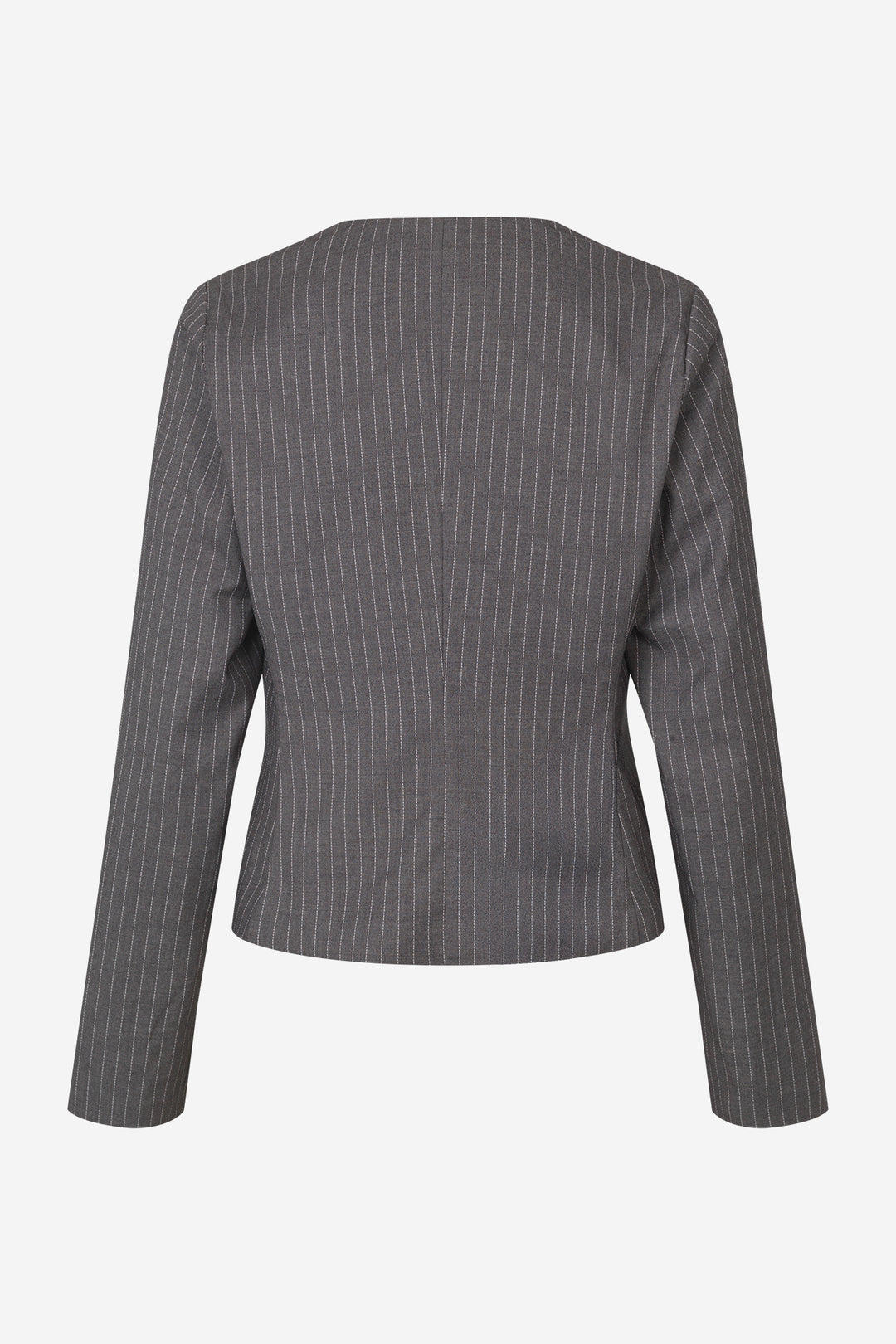 Encroydon Ls Top 7300 - Grey/White Pinstriped