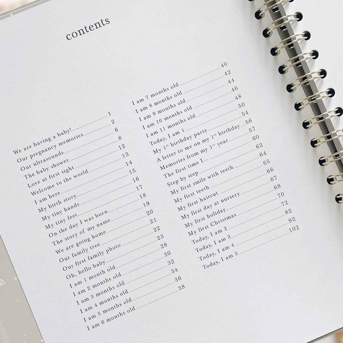 My Baby Book - Baby Memory Book - White