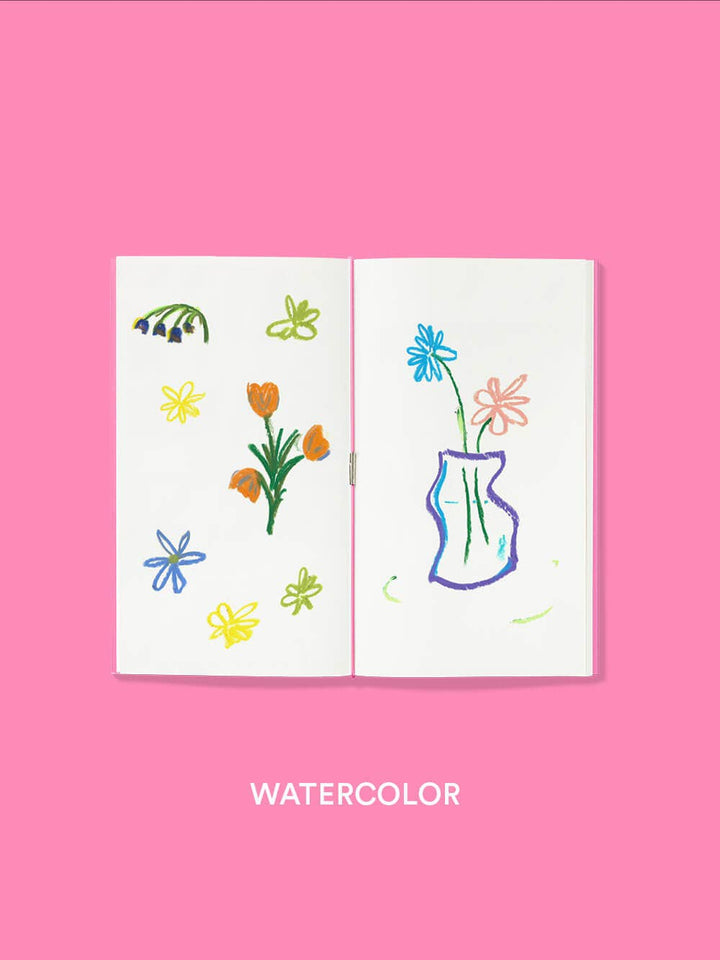 Notebook Refill - Watercolor (blanke sider)