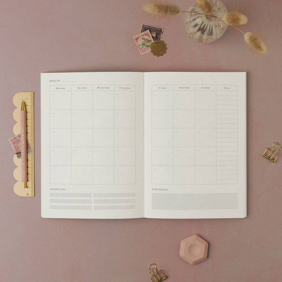 Rhythm Monochrome - Undated Daily Planner
