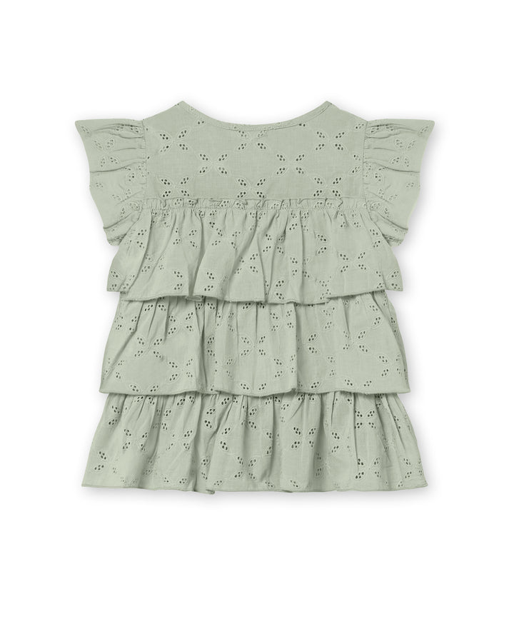 Harper Top - Aqua Gray