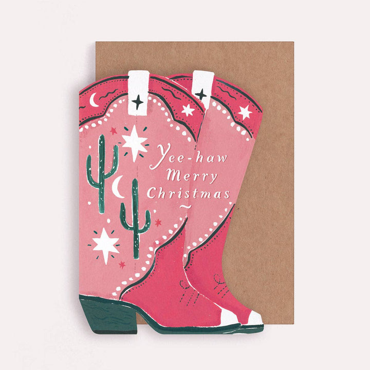 Cowboy Boots - Julekort