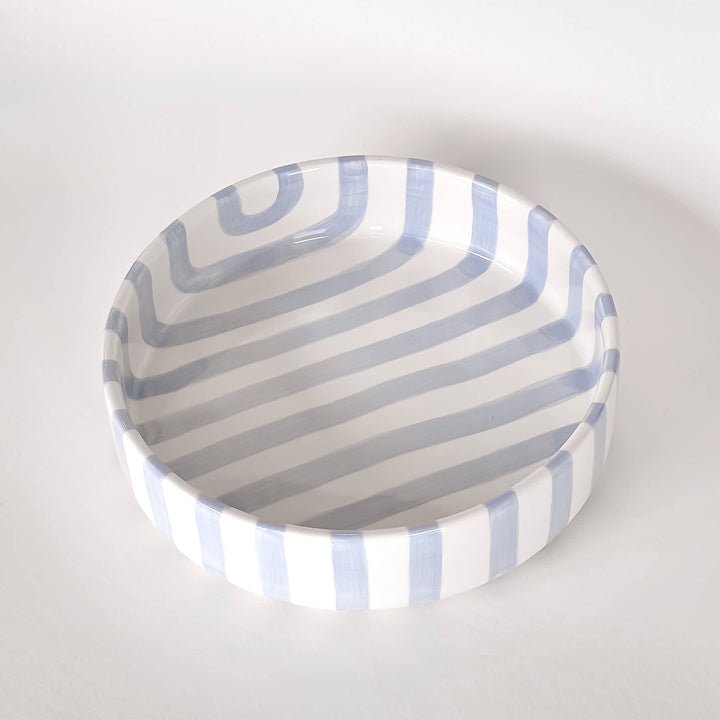 Stripes bolle - stor - morning azzurro
