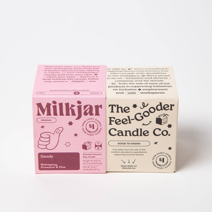 Dandy - Mahogany, Firewood &amp; Pine - Coconut Soy Candle