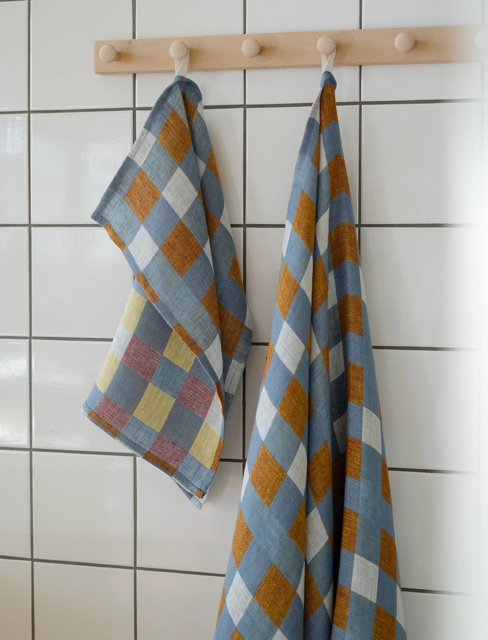 Ruta Oat - Woven towel Linen