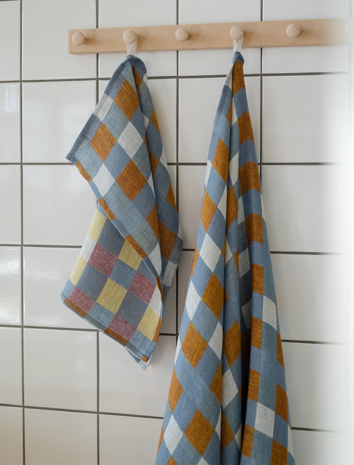 Ruta Oat - Woven towel Linen