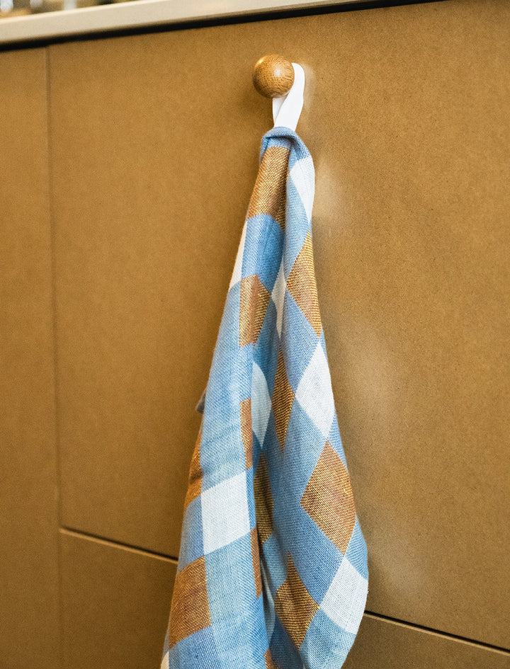 Ruta Oat - Woven towel Linen