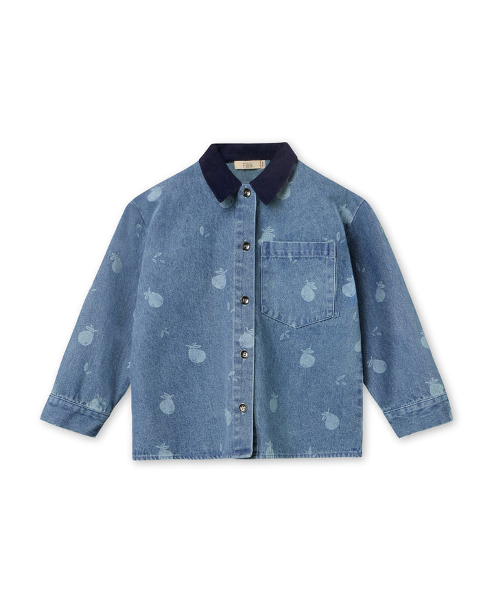 Don Denim Shirt - Medium Blue Aop