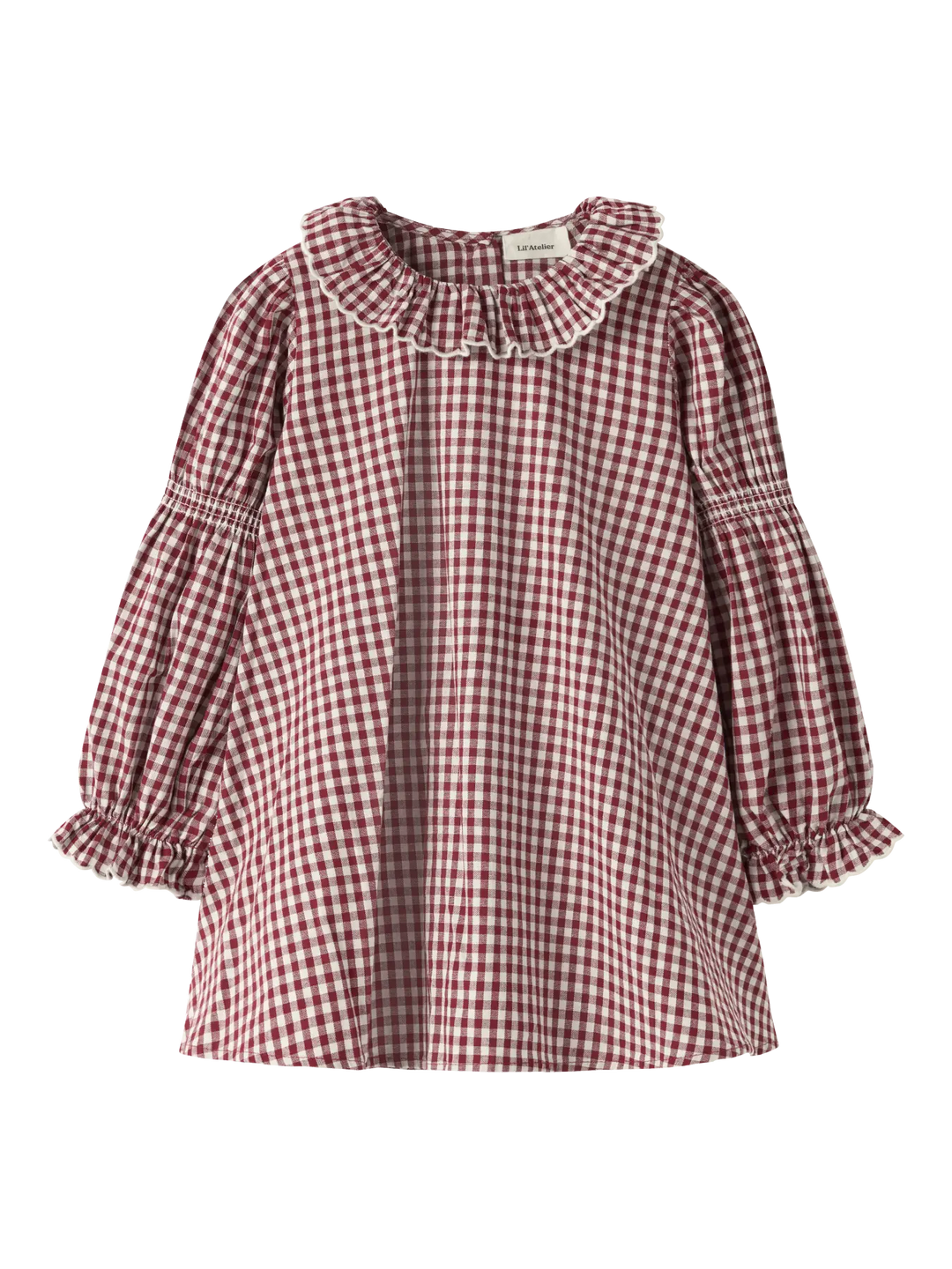 Nmfroanne Ls Loose Dress Lil - Biking Red