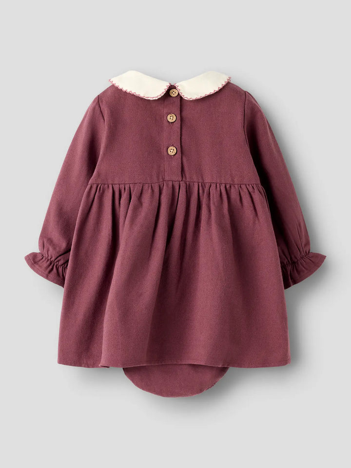 Nbfrebel Ls Body Dress Solid Lil - Catawba Grape