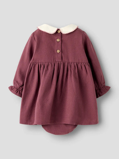 Nbfrebel Ls Body Dress Solid Lil - Catawba Grape