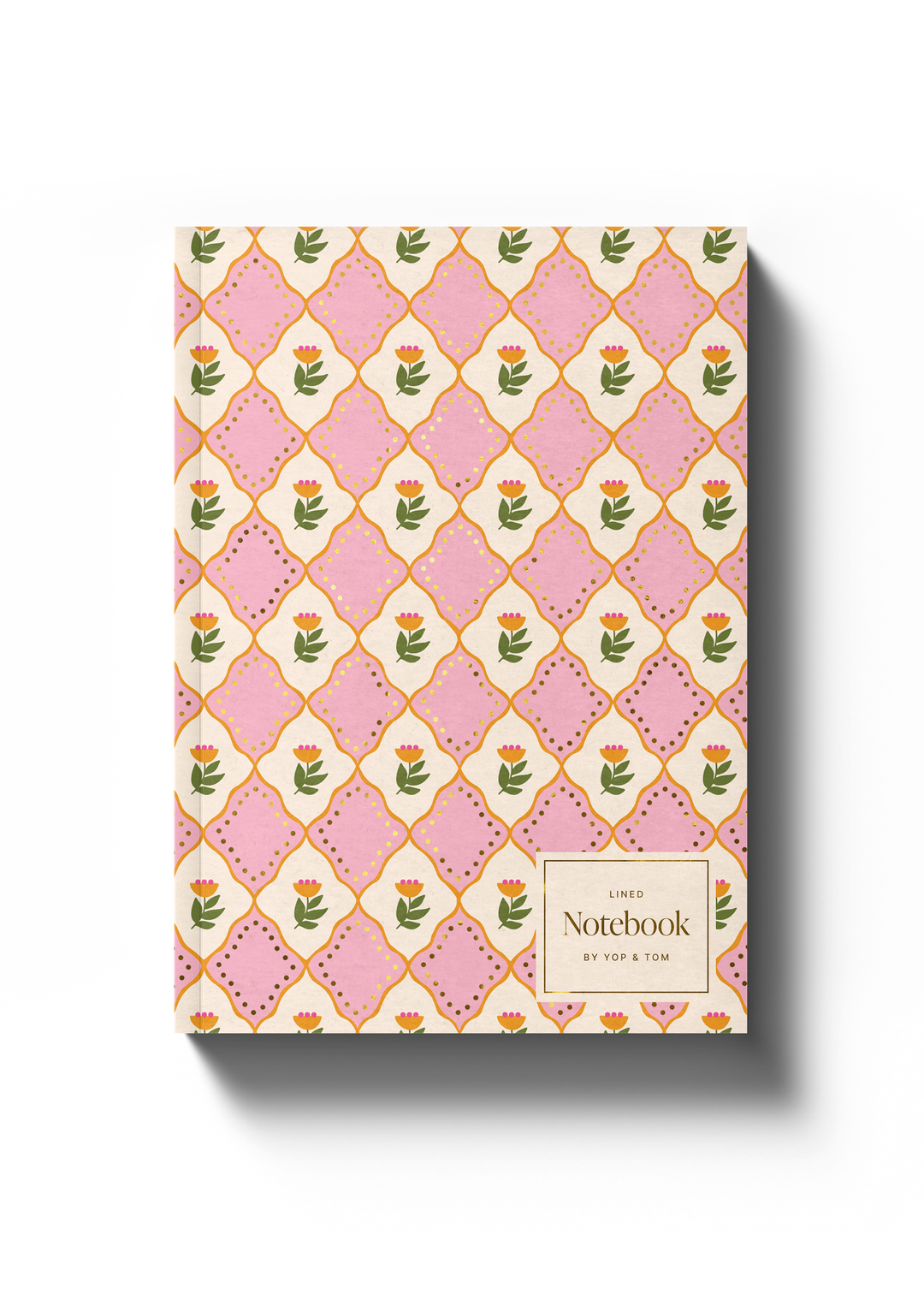 Luxe Pattern Notebook - A5 Softcover - Pink