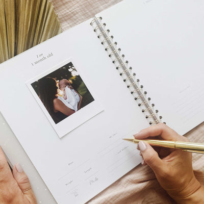 My Baby Book - Baby Memory Book - White