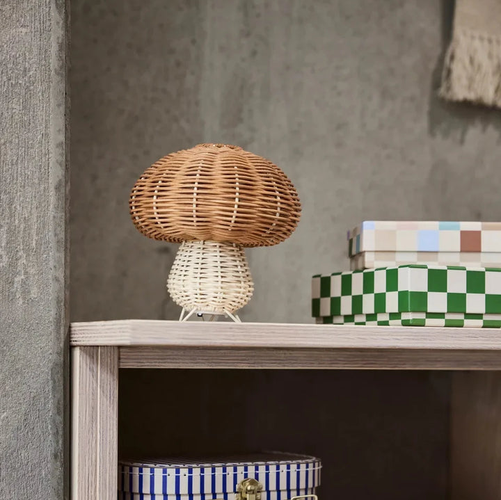 Nature Mushroom Rattan Night Light