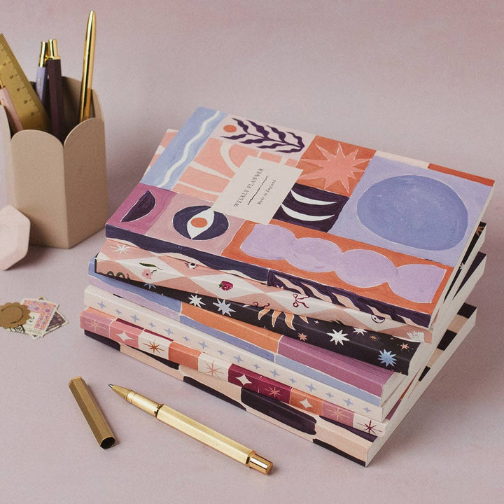 Studio Abstract - Undated Weekly Planner