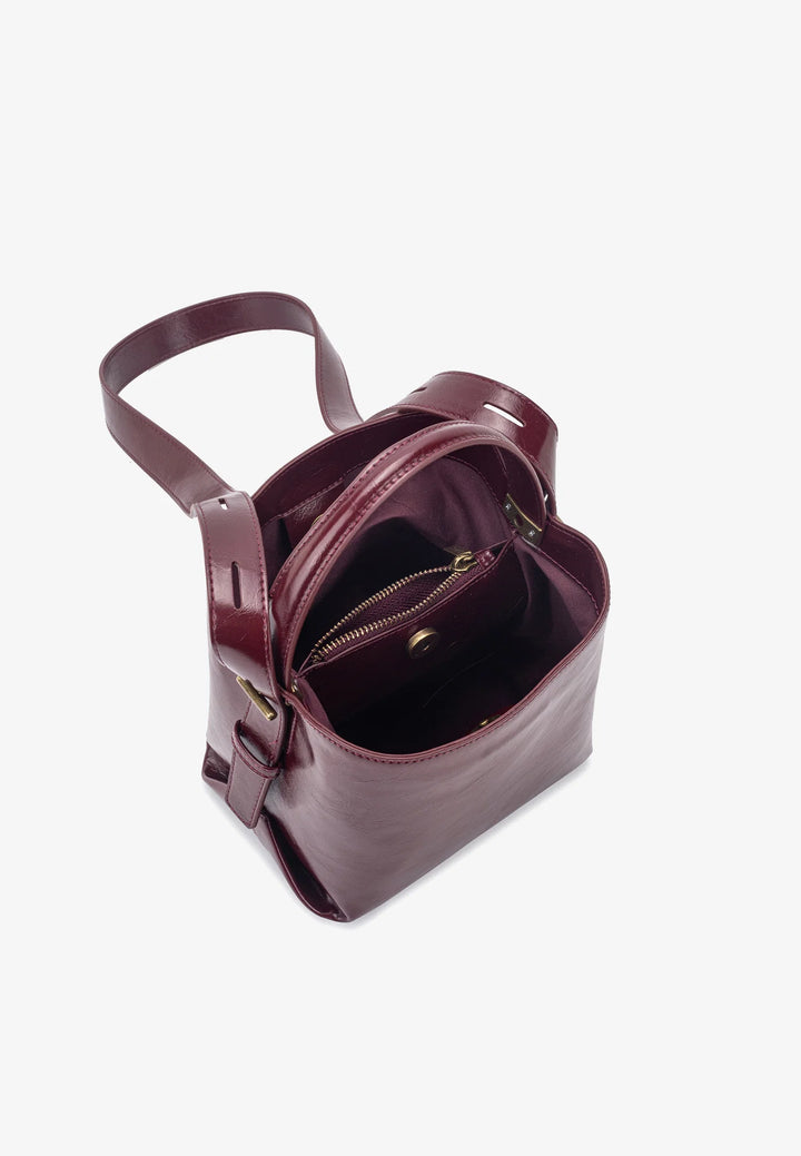 Molly Raw Structure - Deep Burgundy