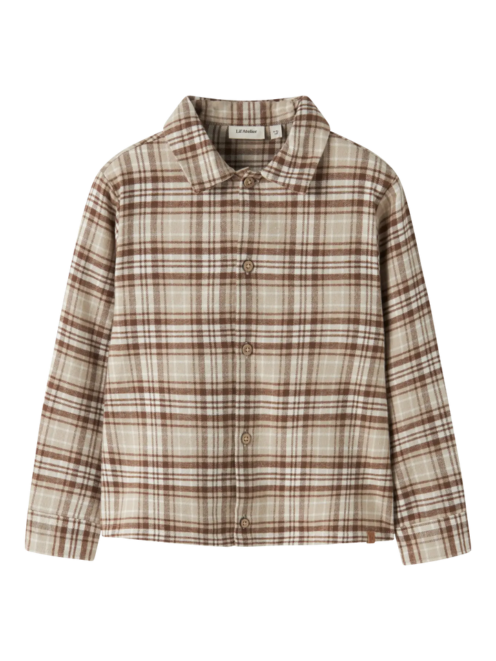 Nmmrenrik Ls Loose Shirt Lil - White Pepper