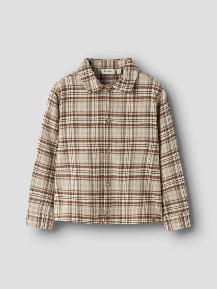 Nmmrenrik Ls Loose Shirt Lil - White Pepper