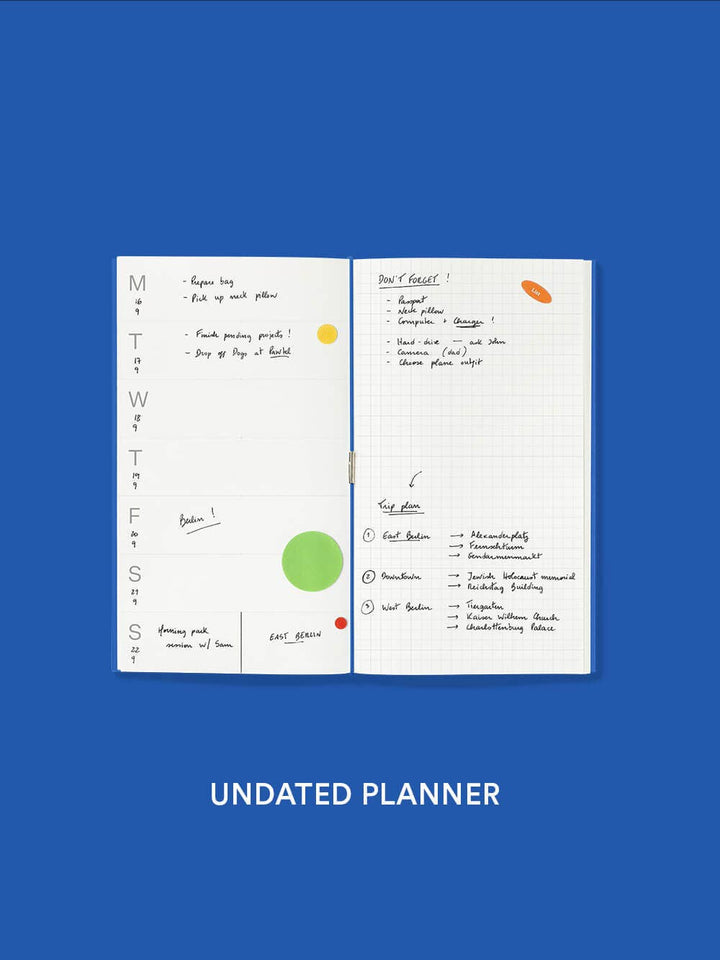 Notebook Refill - Undated Planner