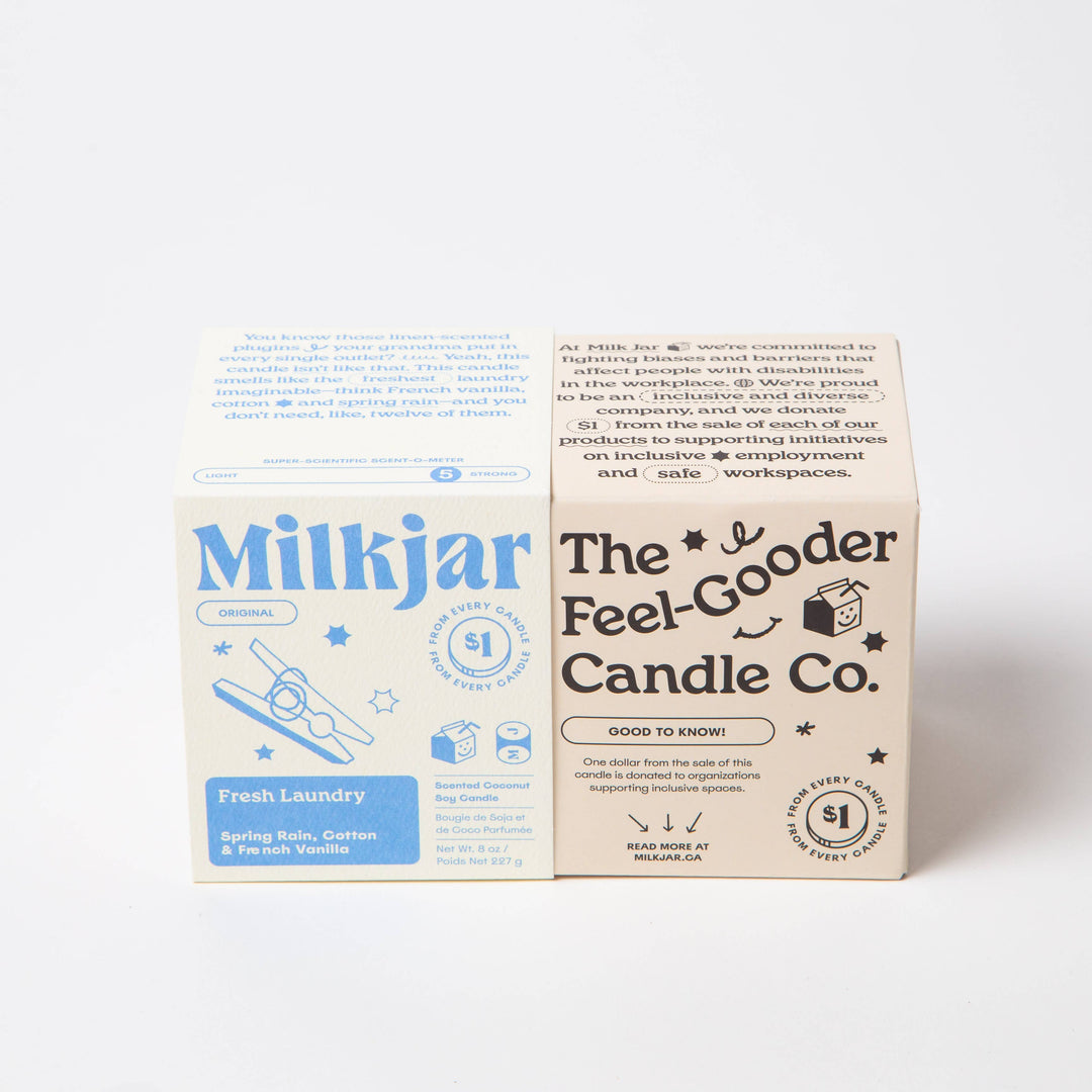Fresh Laundry - Rain, Cotton &amp; Vanilla - Coconut Soy Candle