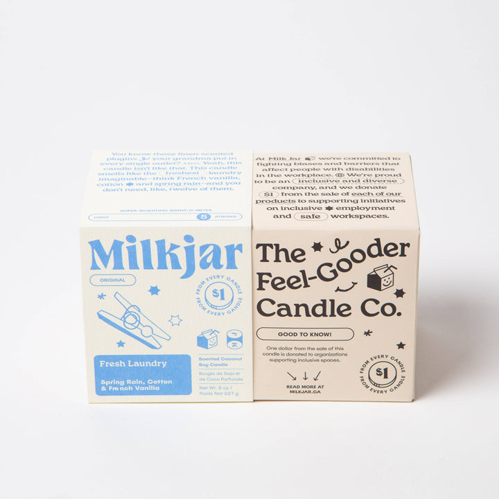 Fresh Laundry - Rain, Cotton &amp; Vanilla - Coconut Soy Candle
