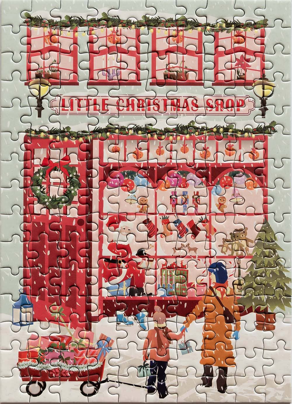 LITTLE CHRISTMAS SHOP - Puslespill med 150 brikker