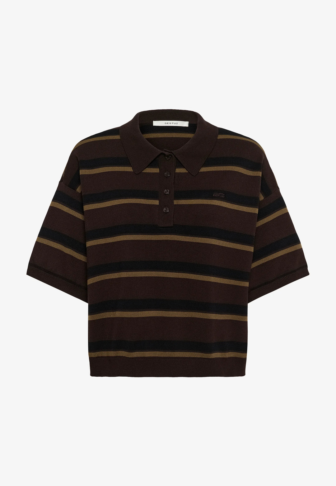 GZtaia ss polo pullover - Molé/Black/Military Olive