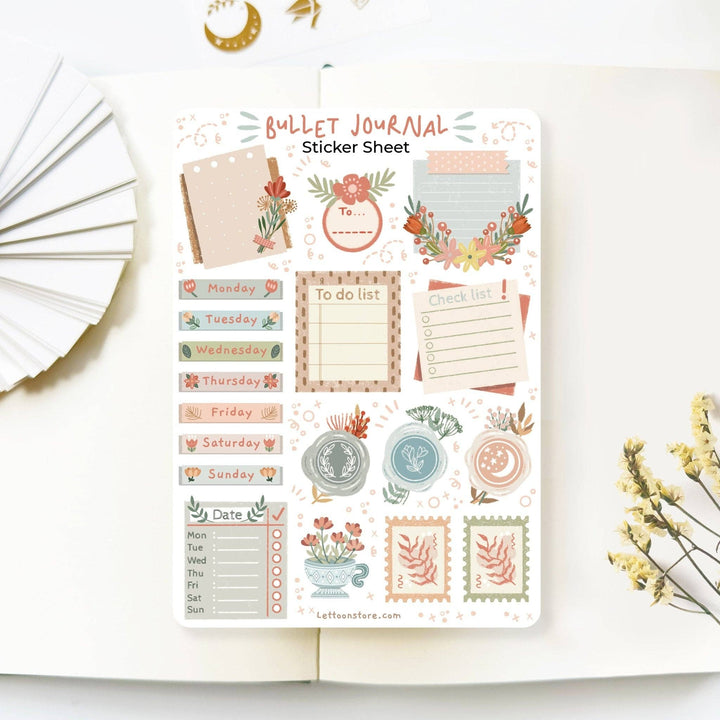 Flower - Bullet Journal Essentials | Klistremerker