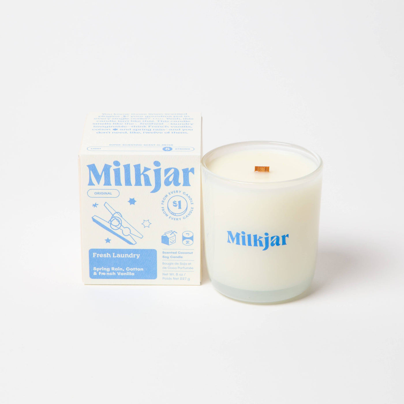 Fresh Laundry - Rain, Cotton & Vanilla - Coconut Soy Candle