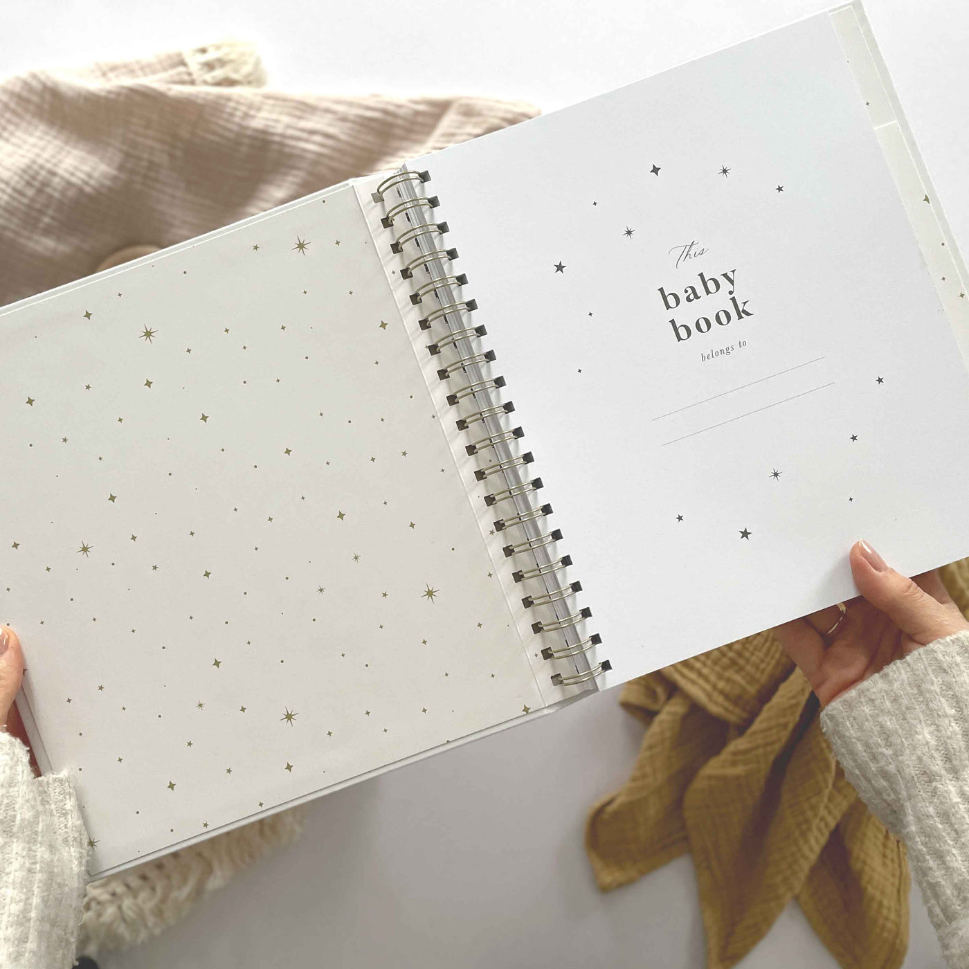 My Baby Book - Baby Memory Book - White