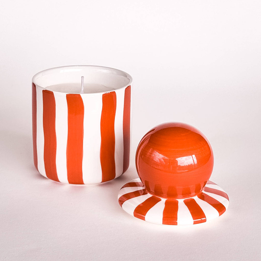 Lys i krukke - Cotto orange