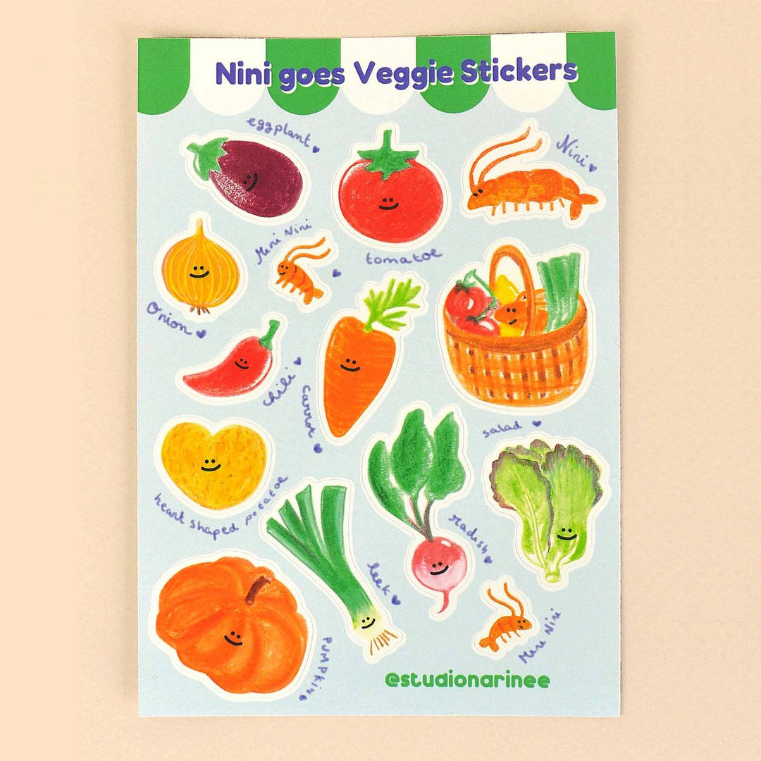 Nini goes Veggie stickers - Klistremerker