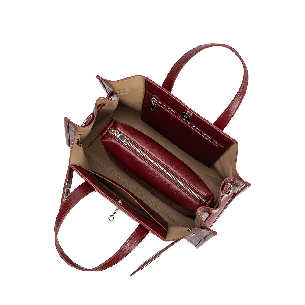 Sutton Burgundy - Tote bag