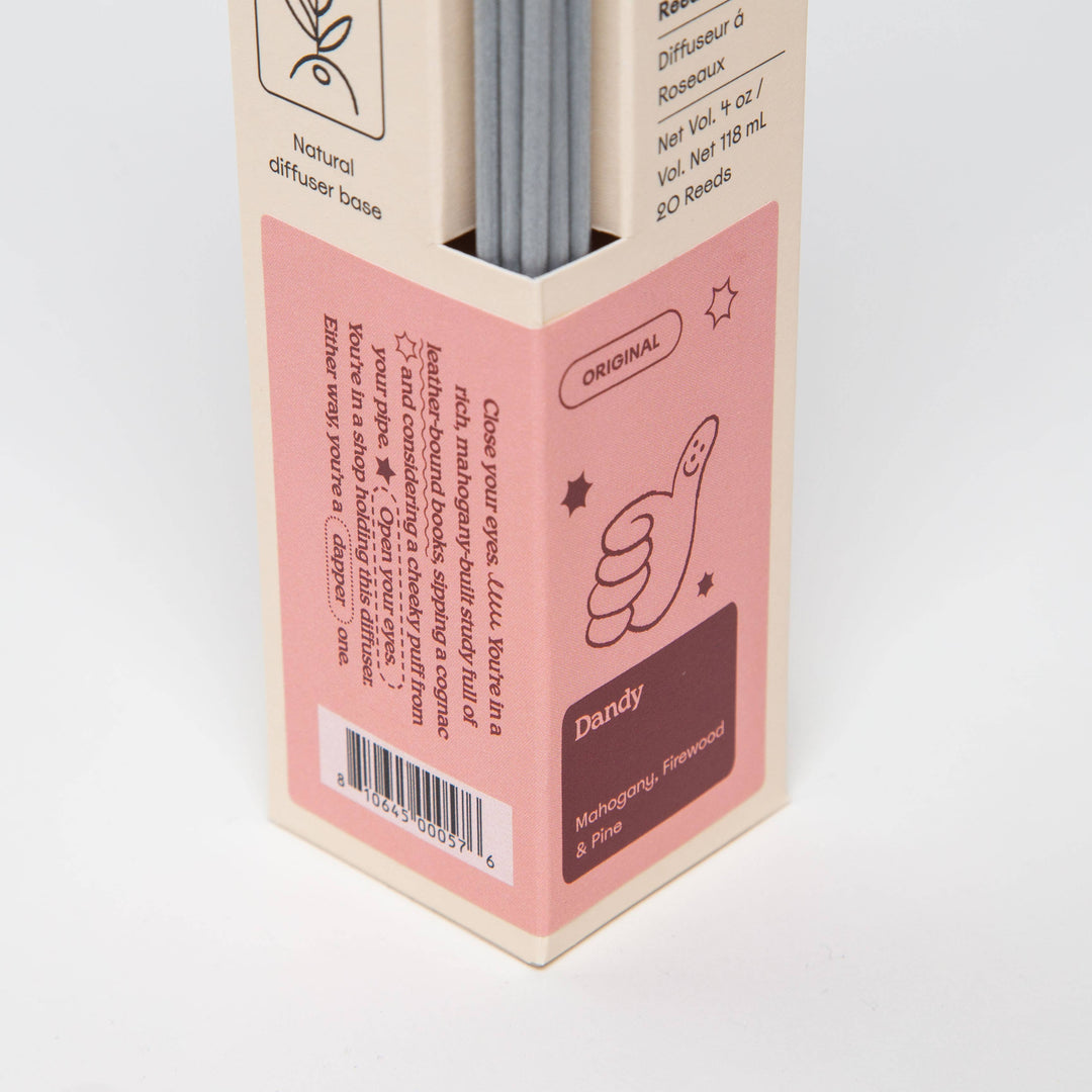Dandy - Mahogany, Firewood &amp; Pine - 4oz Reed Diffuser