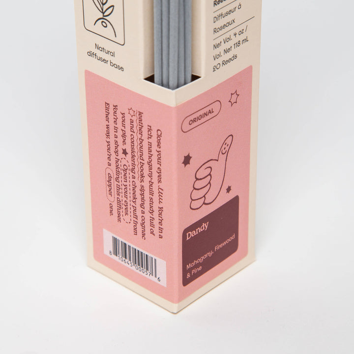 Dandy - Mahogany, Firewood &amp; Pine - 4oz Reed Diffuser
