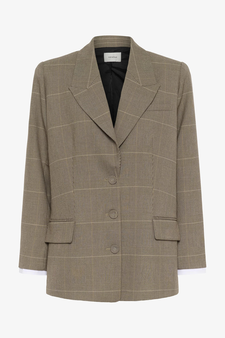 GZevaldi blazer - Pale khaki check