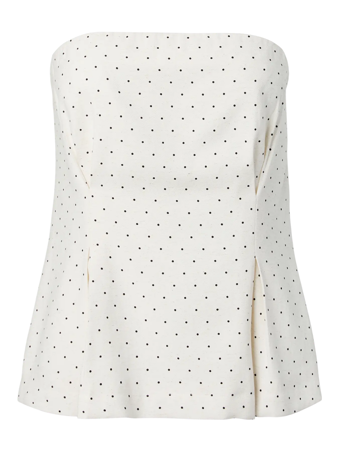 Yasdotly Corsage Top - Star White W. Black Dots