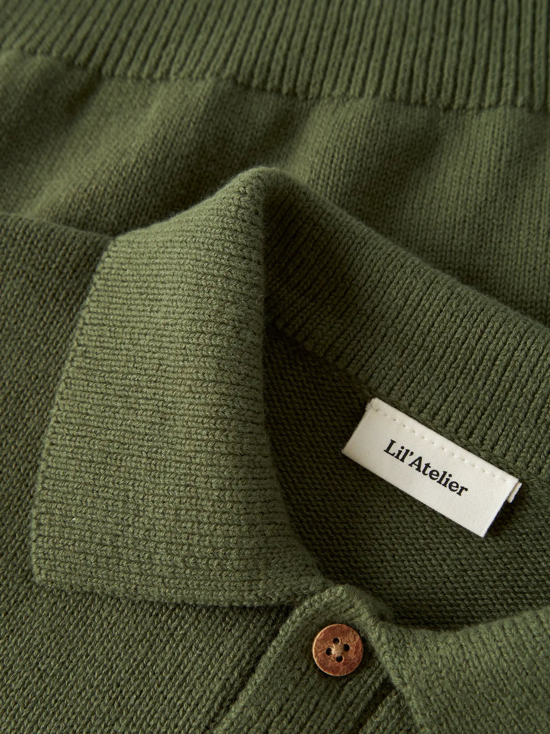 Nmmolo Ls Knit Polo Lil - Cypress