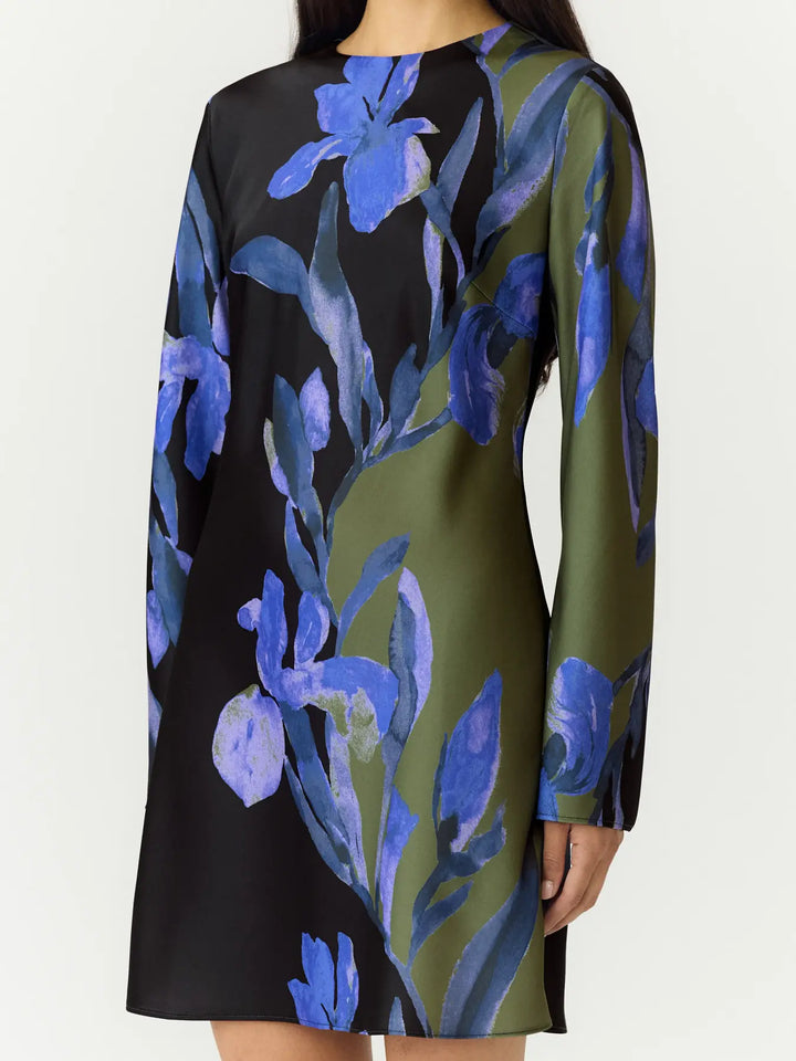 Yasetira Ls Dress S. - Black Etira Print