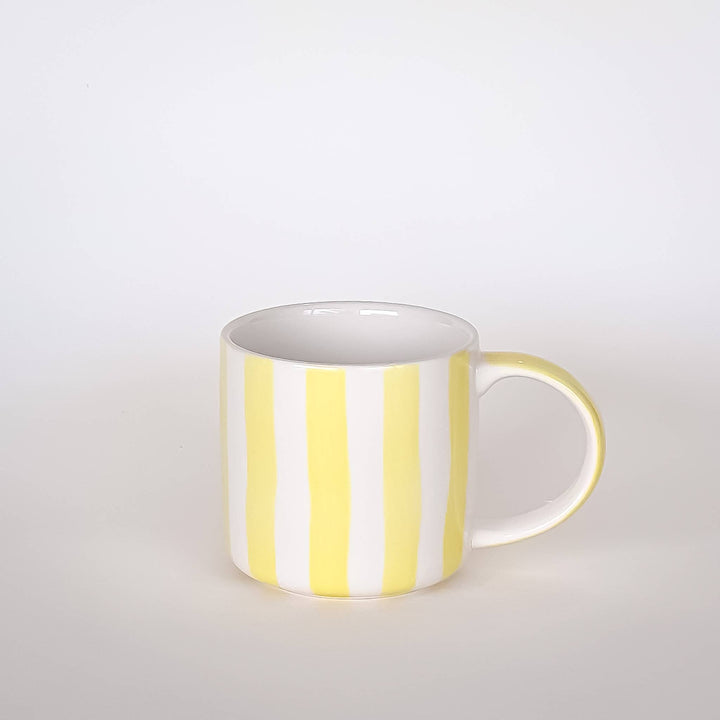 Stripes kopp - beach yellow